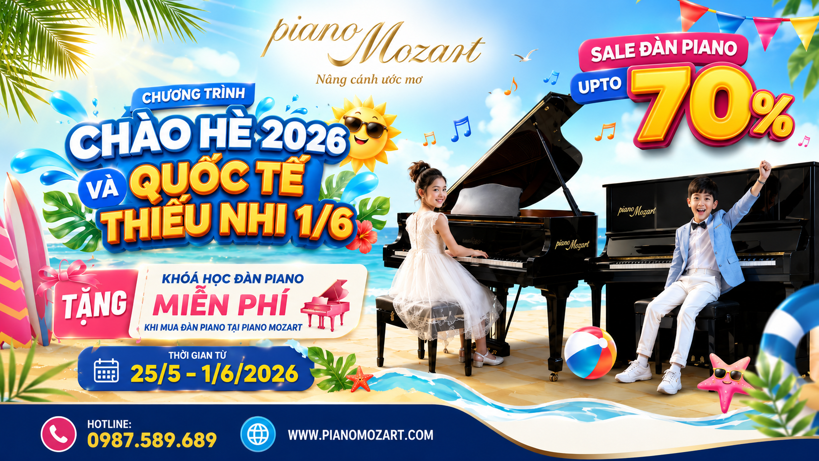 Chao he 2026 Piano Mozart sale dan piano 70